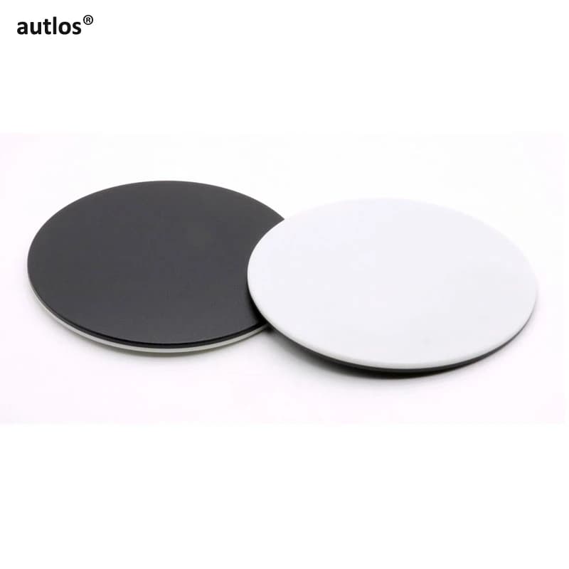 Pannello di carico con piastra rotonda in plastica, stadio di lavoro, pannello bianco nero per microscopio stereo biologico, piastra inferiore 120 mm 95 mm 60 mm