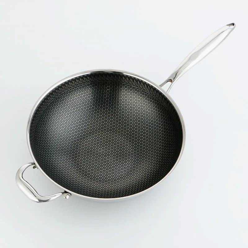Non-stick pan for domestic use, non-stick pan for steaks, frying pan and mix, double use