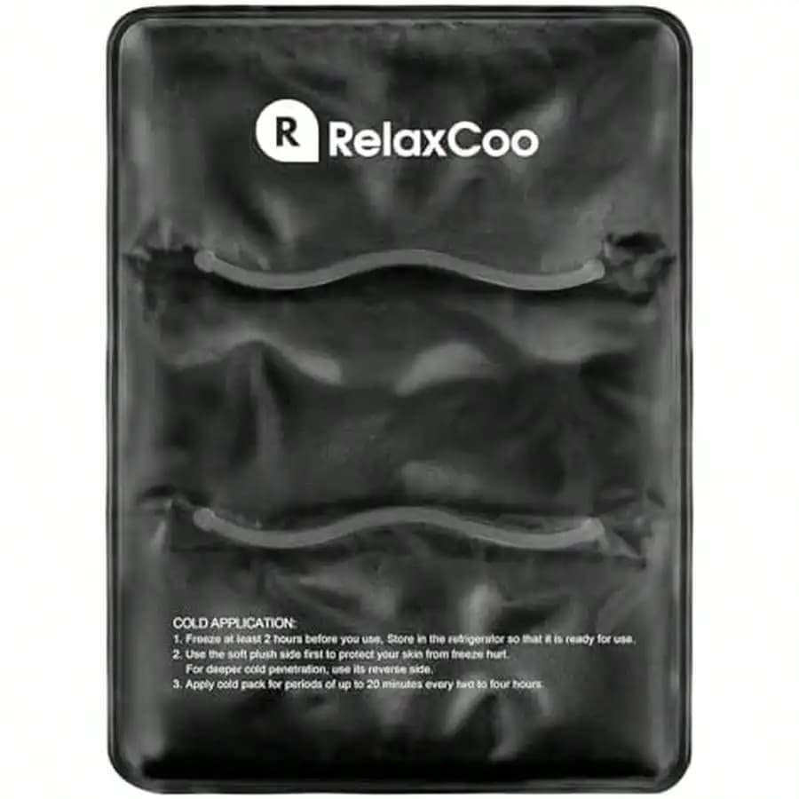 RelaxCoo Impacco di ghiaccio flessibile grande per infortuni, gel riutilizzabile, 11x14,5 pollici, impacco freddo per fianchi, spalle, ginocchia, dolori alla schiena, gonfiori, lividi, interventi chirurgici
