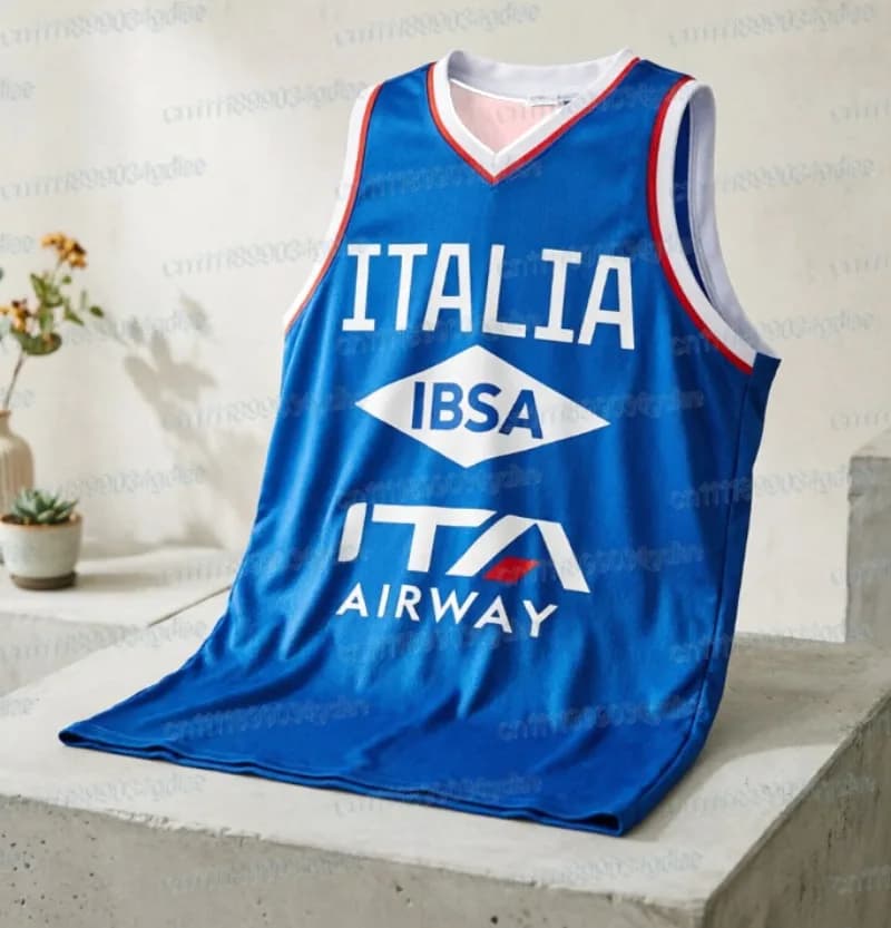 2026 New Arrival Italy Men's Basketball Jerseys National Team White Blue Home Away Adult 3D Printed T-Shirt FamilyMatching
