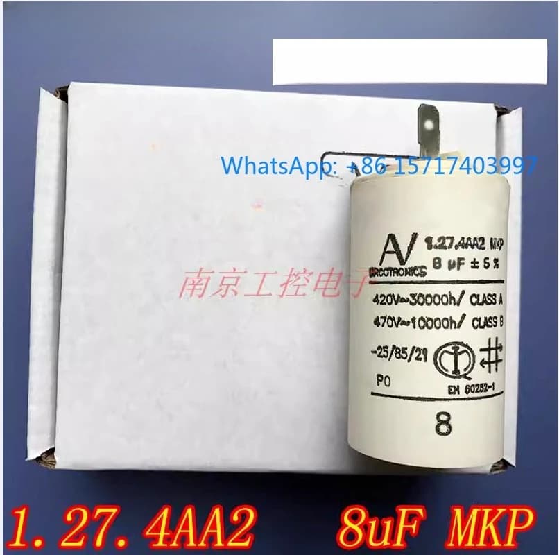Arcotronic 1.27.4AA2 MKP 8uf ± 5% condensatore convertitore di frequenza ventola condensatore di avvio