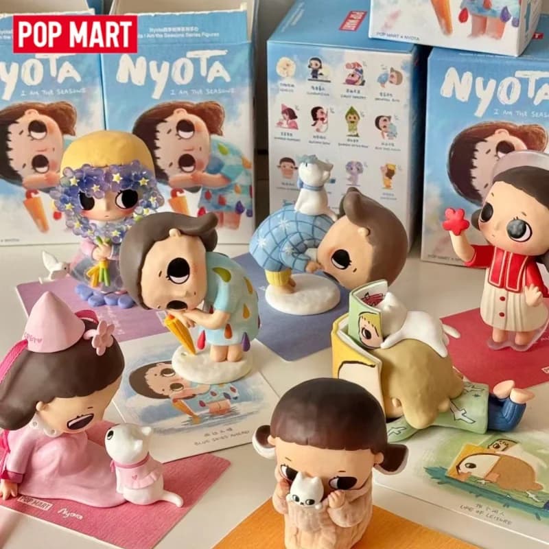 POPMART Nyota I AM THE SEASONS Series Blind Box - Busta a Sorpresa, Decorazione da Scrivania, Giocattoli, Action Figure Anime, Modellino Carino, Regalo per Ragazze