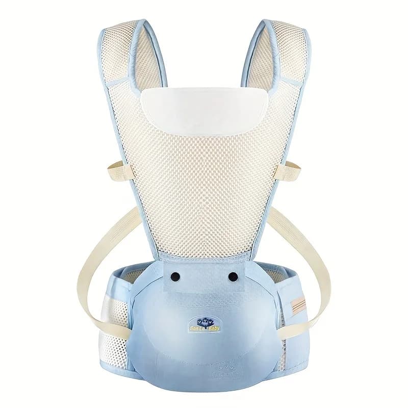 Marsupio Ergonomico Multifunzionale per Neonati, Zaino Porta Bebè Leggero per Tutte le Stagioni