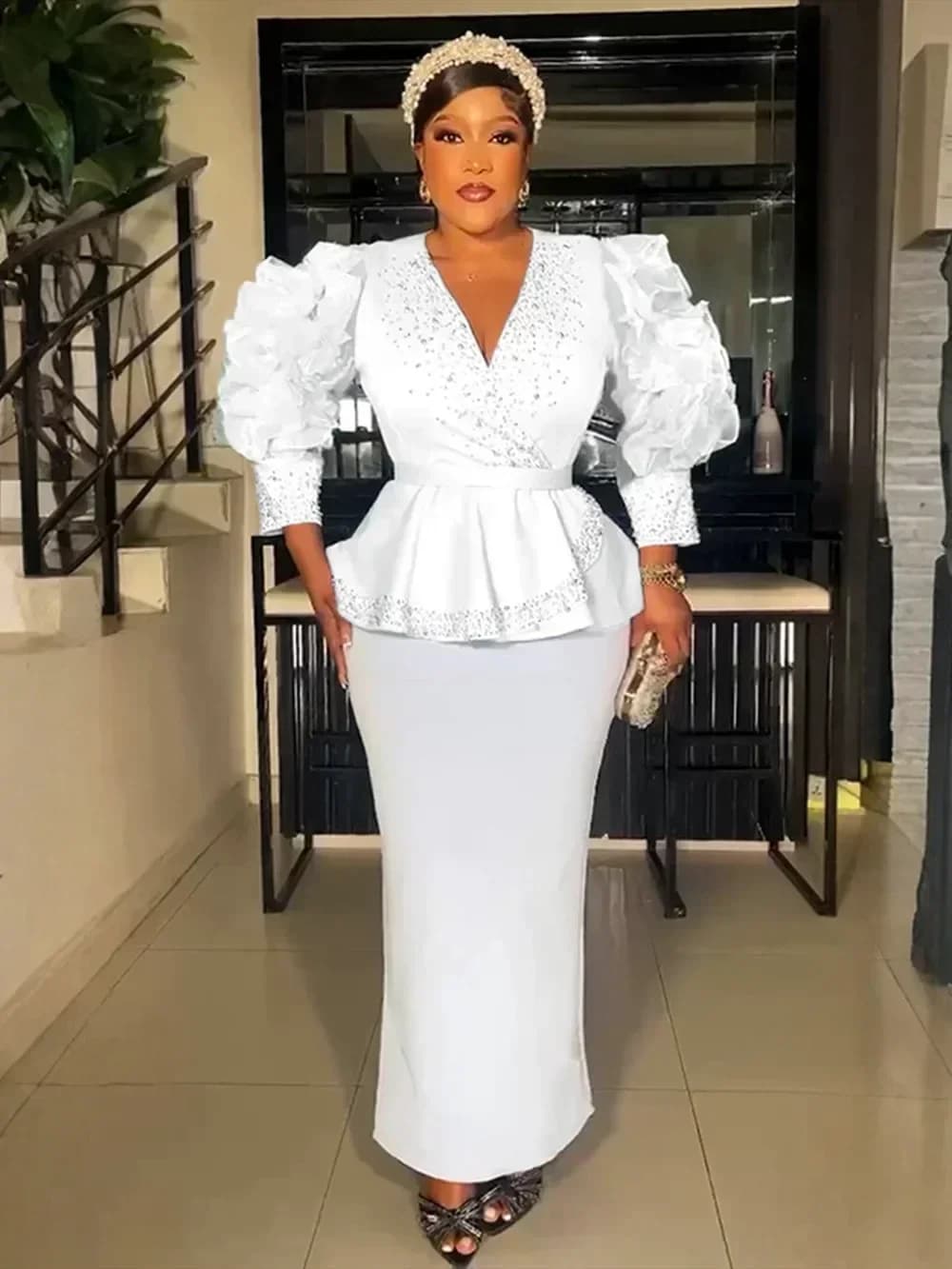 Eleganti abiti africani per le donne 2025 Nuovo abbigliamento africano Plus Size Turchia Festa di nozze Abito lungo Dashiki Ankara Abiti Robe