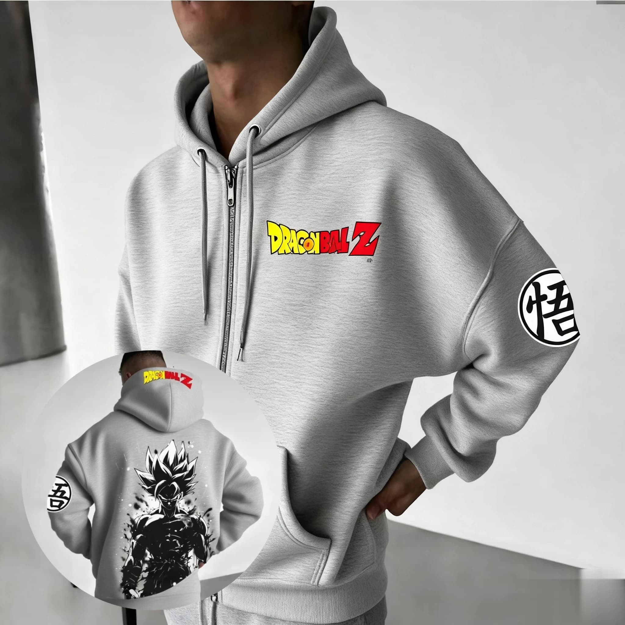 New Dragon Ball Goku Anime Zip Up Jacket Uomo Donna Felpa con cappuccio Streetwear Casual Primavera Autunno Moda Y2k Abbigliamento Unisex