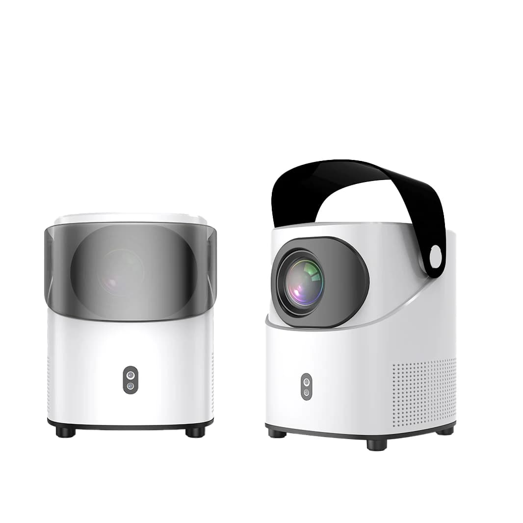 Proiettore con WiFi e Bluetooth nativo 1080p supporto 4K 12000 lumen staffa portatile pieghevole integrata portatile, modello: T2