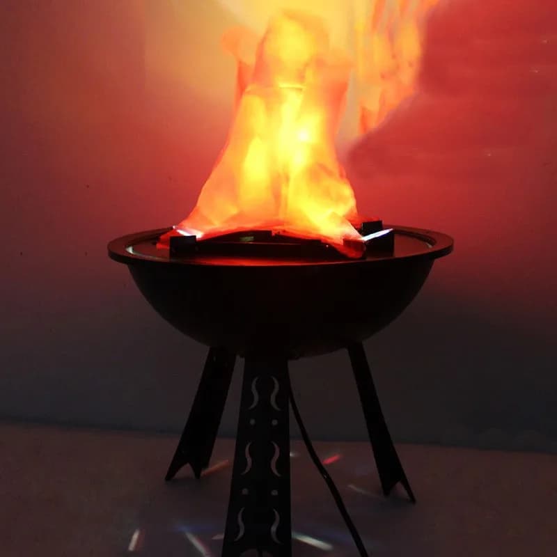 Simulazione di Halloween Decorazione del brasero Elettric LED Fiamma Luce Falso Fuoco Bruciare Puntelli Casa stregata Bar Negozio Decorazioni per feste a casa