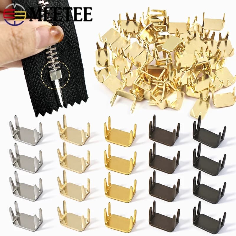 50/100/200 pezzi 3 # 5 # 8 # 10 # Fermacerniera Antiscivolo in Nylon, Clip Metallica per Cerniere, Kit di Riparazione per Accessori da Cucito