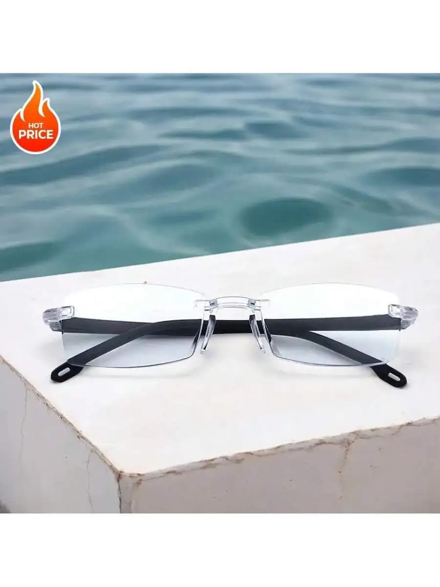 Progressive Lens Reading Glasses With Auto Focus And Zoom, Anti Blue Light, Lightweight Frame For Computer Tablet Smartphone