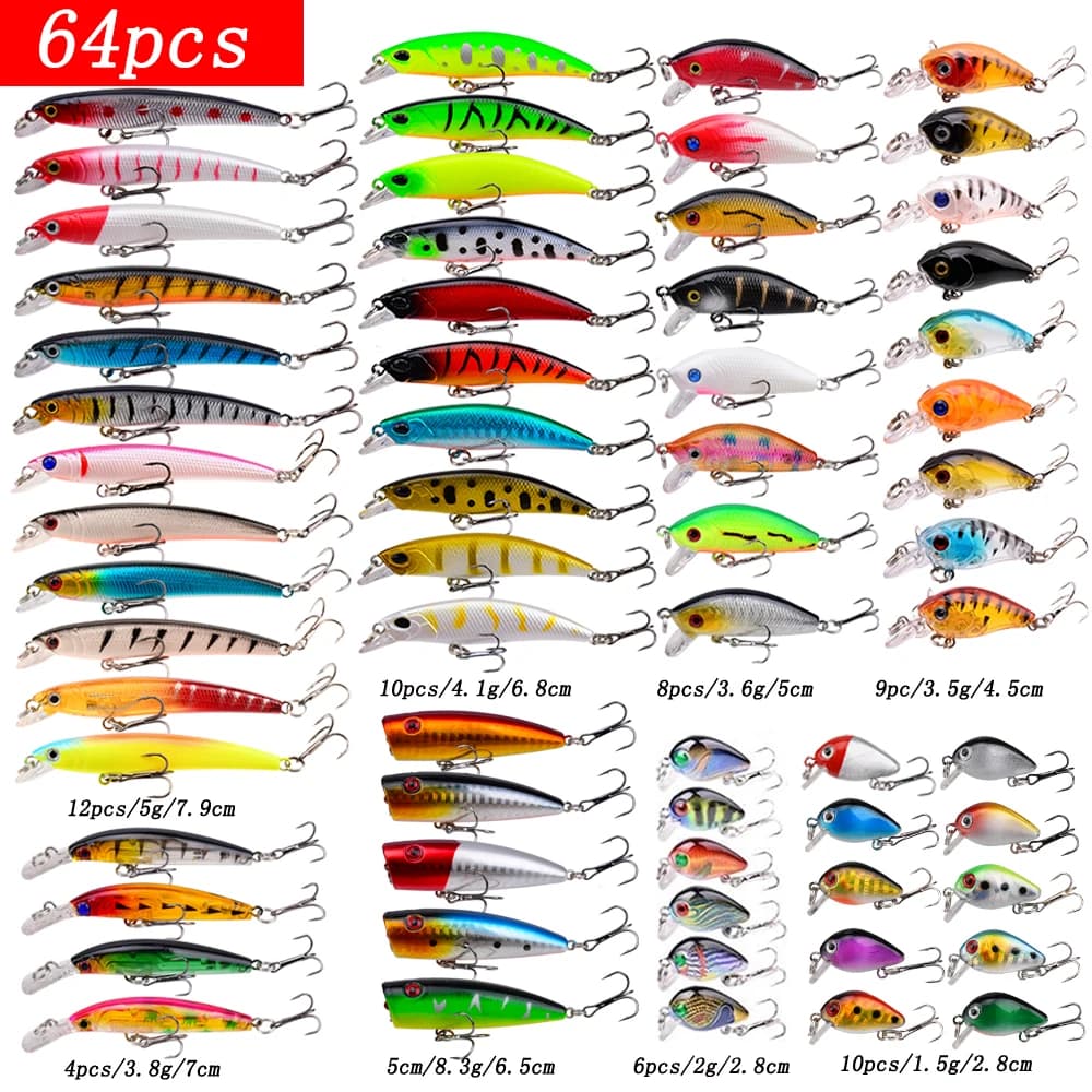 Set di esche da pesca Esche rigide da pesca Mini Minnow Altalena galleggiante Crankbait Crazy Wobblers Esche artificiali a manovella bioniche