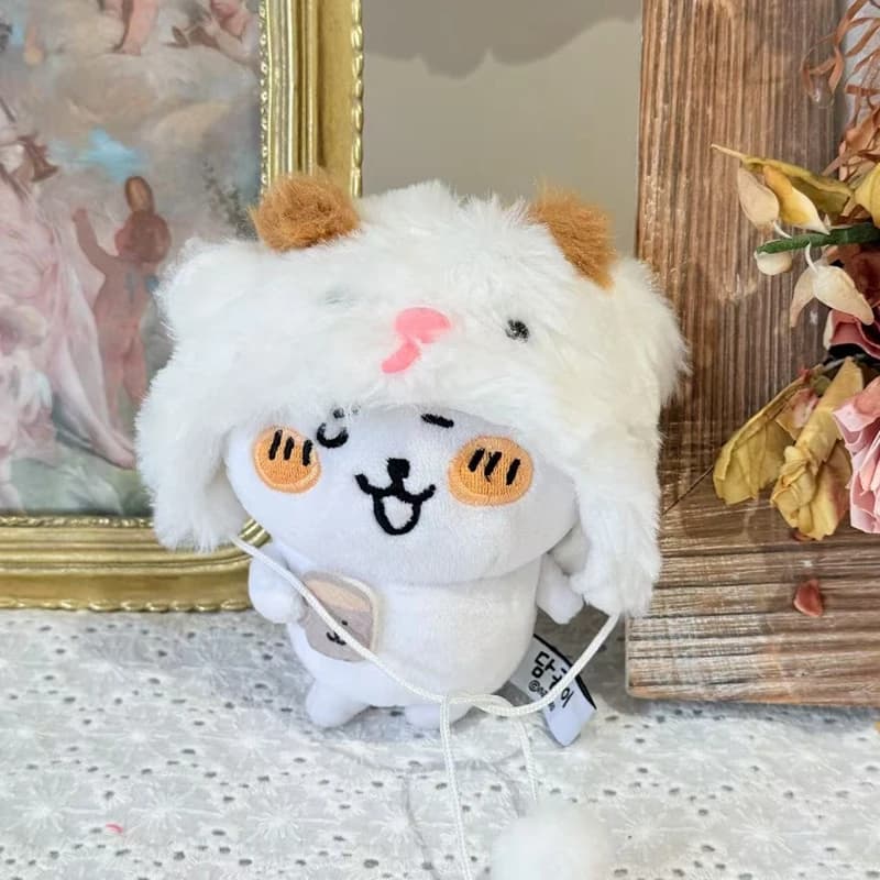 10/20 cm carino peluche idol bambola vestiti accessori cartone animato soffice orso bianco cappello di pecora fai da te vestire regali bambola