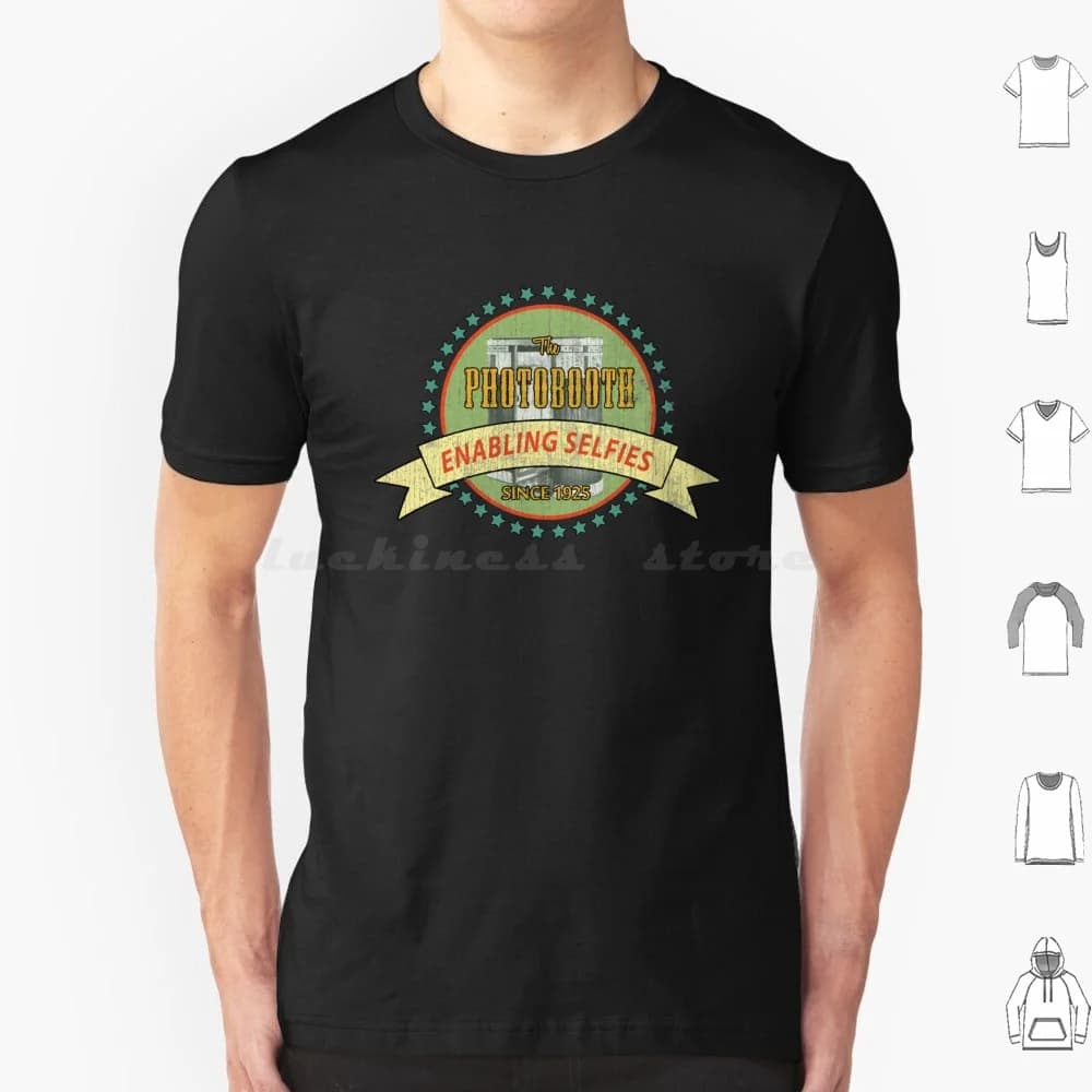 Photobooth Slogan T Shirt Uomo Donna Bambini 6xl Photobooth Booth Cultura pop Malec Strisce Macchina Selfie Malec Photobooth