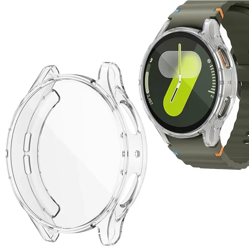 Proteggi schermo in TPU morbido per Samsung Galaxy Watch 8 7 4 5 6 Ultra 44mm 40mm Watch8 Correas Custodia completa in silicone Accessori
