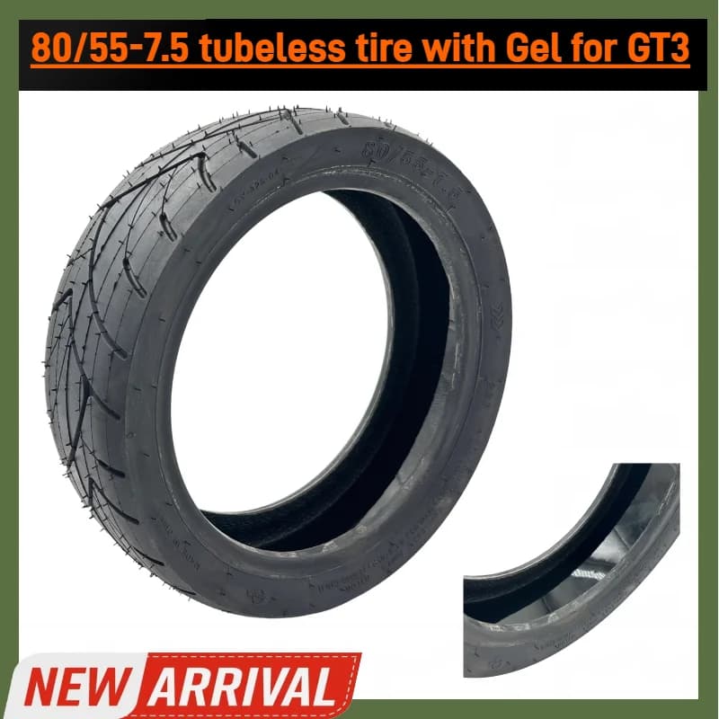 Pneumatico per vuoto gelatina autosigillante tubeless 80/55-7.5 per scooter elettrico Ninebot GT3 GT3 pro - Parte durevole del pneumatico