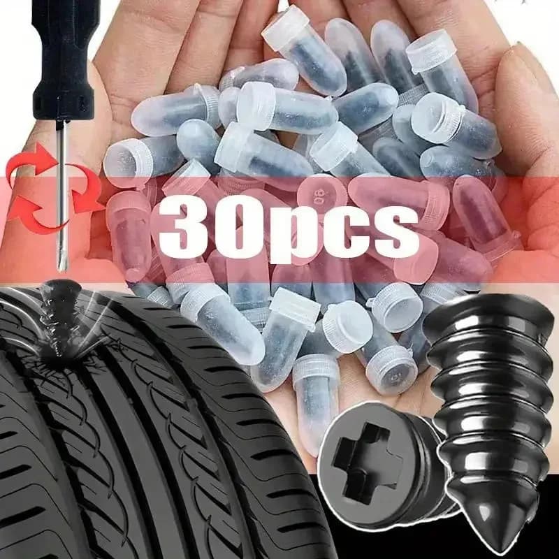 Riparazione pneumatici sottovuoto chiodo pneumatico per auto kit foratura vite foratura universale riparazione foratura patch per auto accessori per utensili in gomma metallica