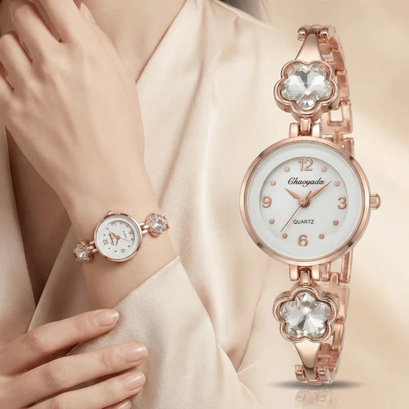 Women's stylish watches, luxury brand, with diamonds, quartz, fashionable wristwatch, women's watch, gift idea, feminine relogio