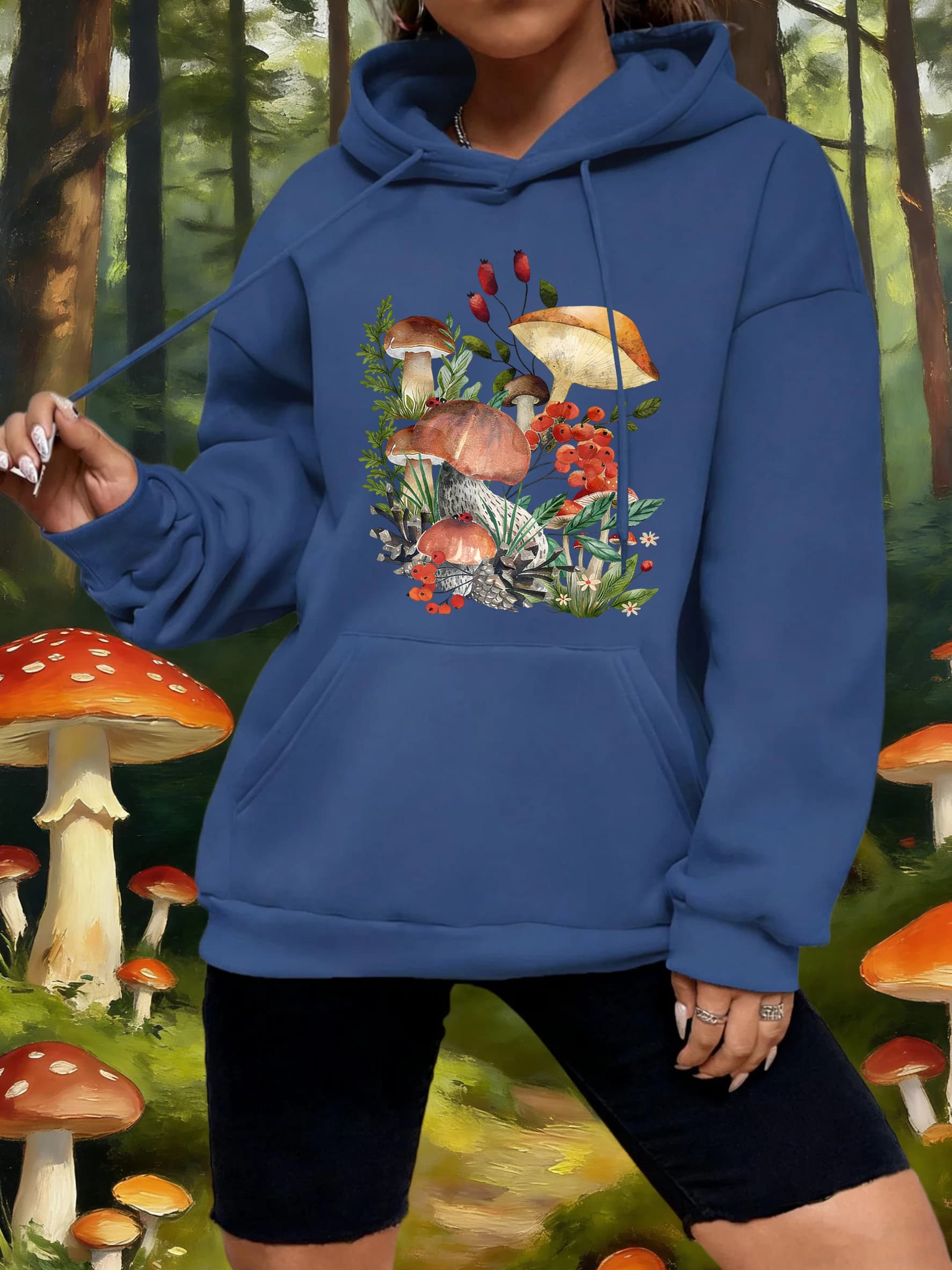 Women's Autumn Pile Hoodies, Fashion Oversize Pullover, Casual Hip Hop Feminine Streetwear