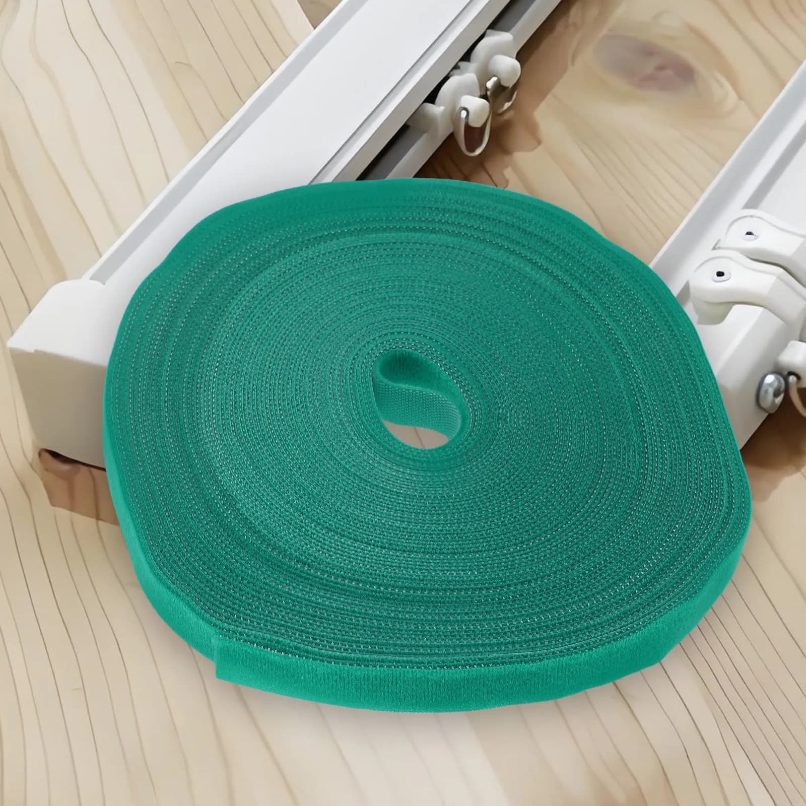 1 Roll Garden Tie Reusable Plant Tape Green Flexible Plant Ties for Climbing Plants Gardening Supplies Cable Wire Organizer
