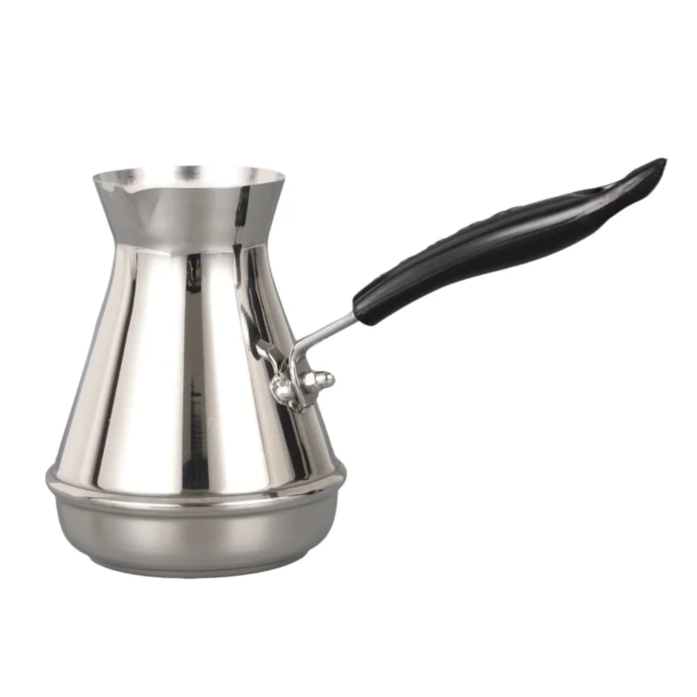 Caffettiera Turca Tradizionale 250-850ml con Manico Lungo, Teiera da Esterno in Acciaio Inossidabile Isolato, Tazza per Acqua