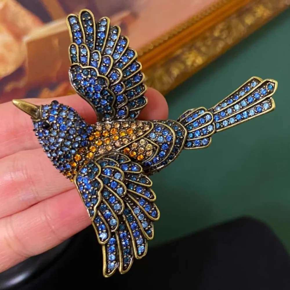Spilla da uomo vintage di lusso resistente con uccelli gazza, spille da donna, accessori per gioielli in stile antico, matrimoni, feste, bomboniere