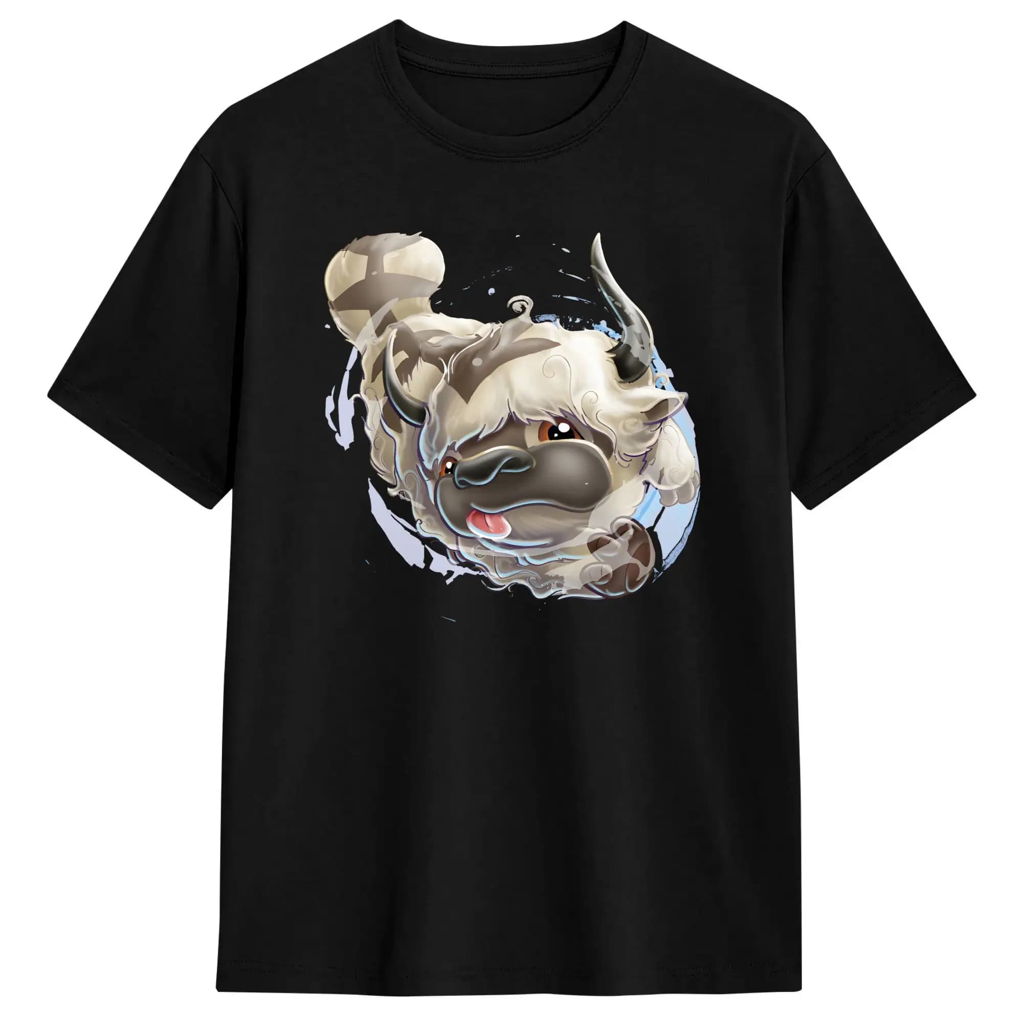 Avatars Airbenders Men's T Shirt Appa Leisure Tee Shirt Short Sleeve Round Neck T-Shirts Cotton Gift Tops