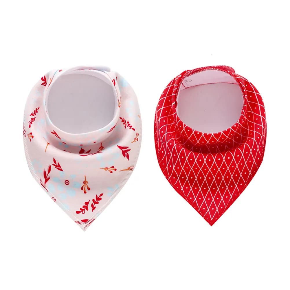 4 pezzi di asciugamani per bambina, bavaglini in cotone per bambina, bandana per alimentazione, portaoggetti per bambina