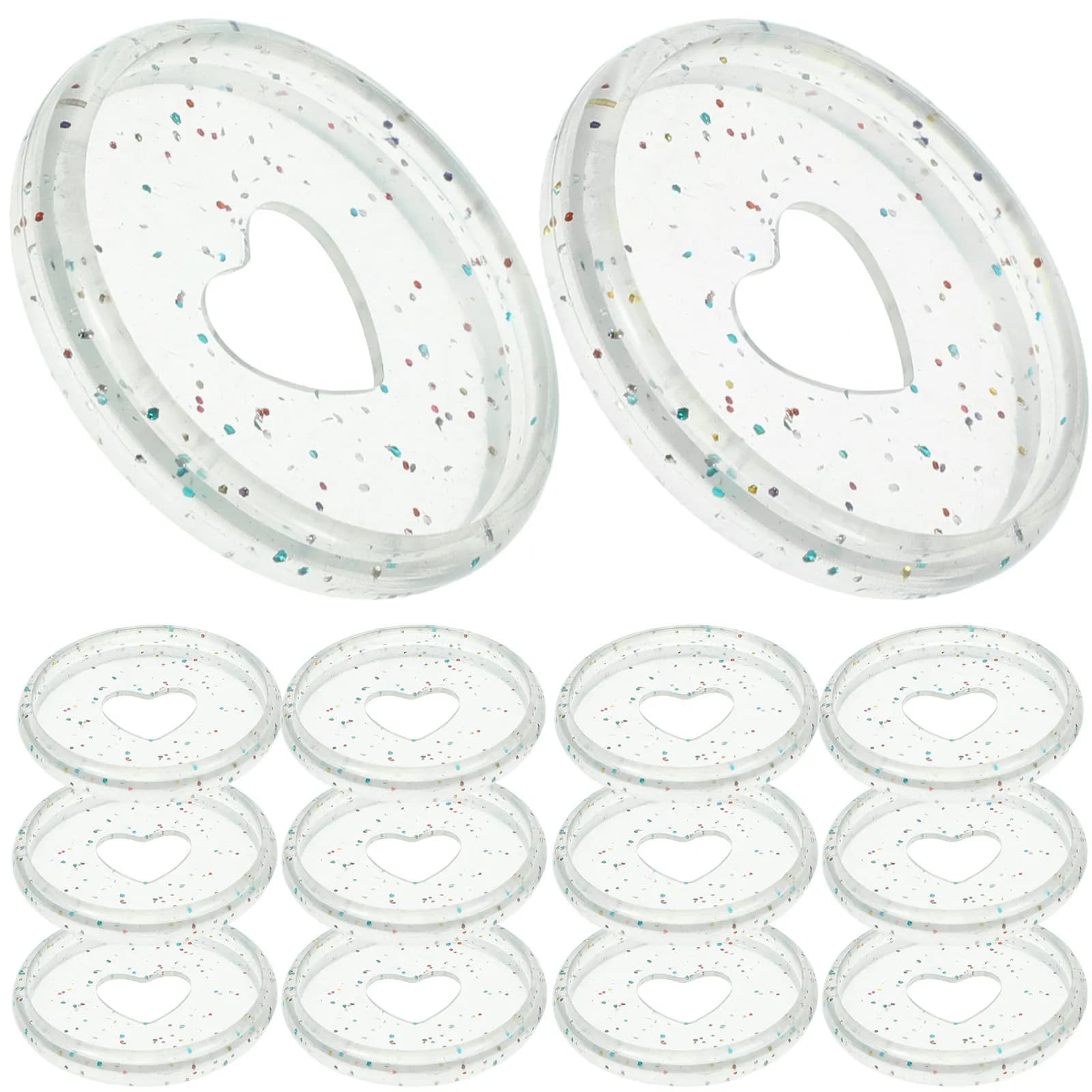 50 Pezzi Dischi Discbound in Plastica per Rilegatura, Anelli per Quaderni a Fogli Mobili, Agende e Forniture per Rilegatura