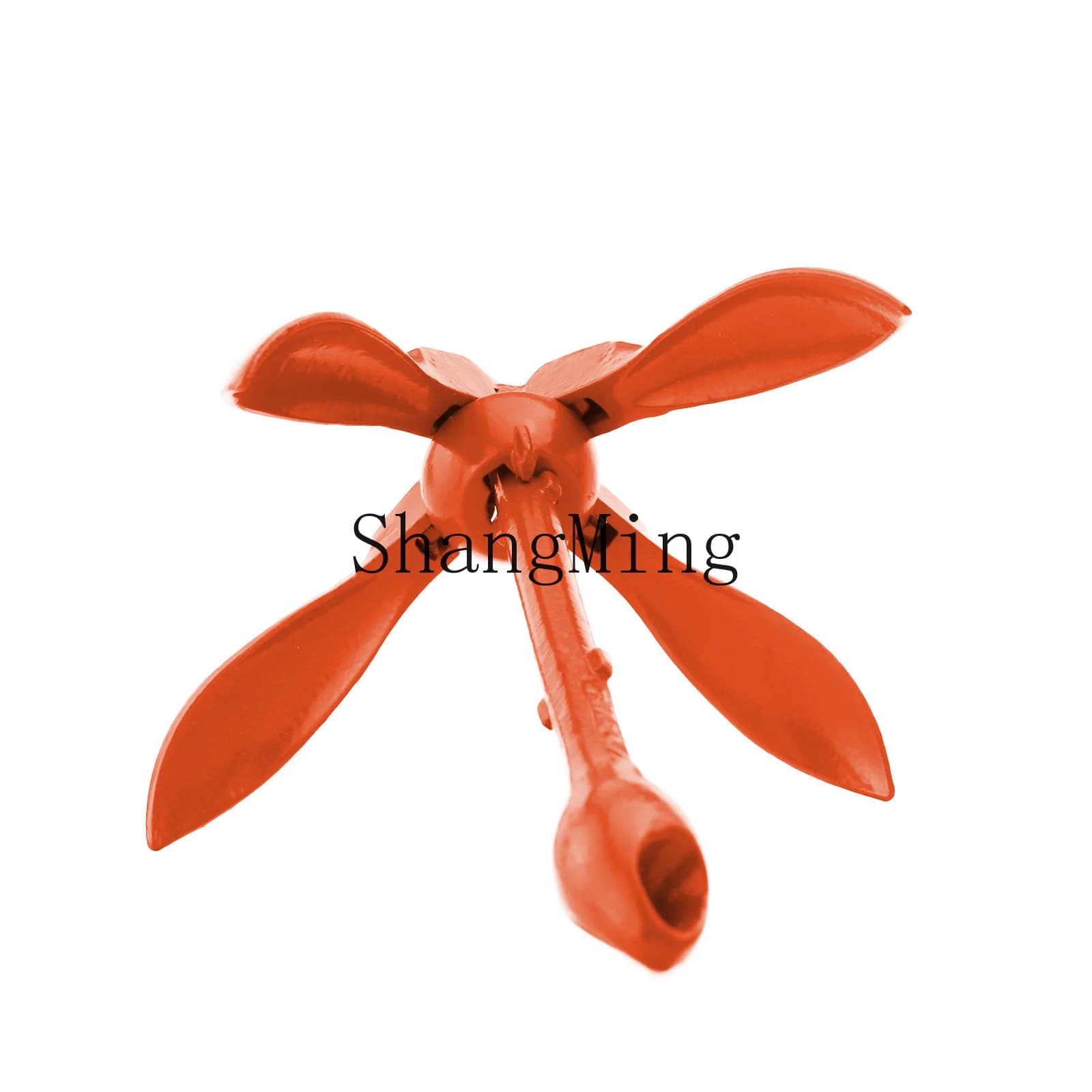 Ancora pieghevole PYH in plastica arancione, ancora pieghevole in acciaio al carbonio verniciato, accessori per yacht Lianhua.