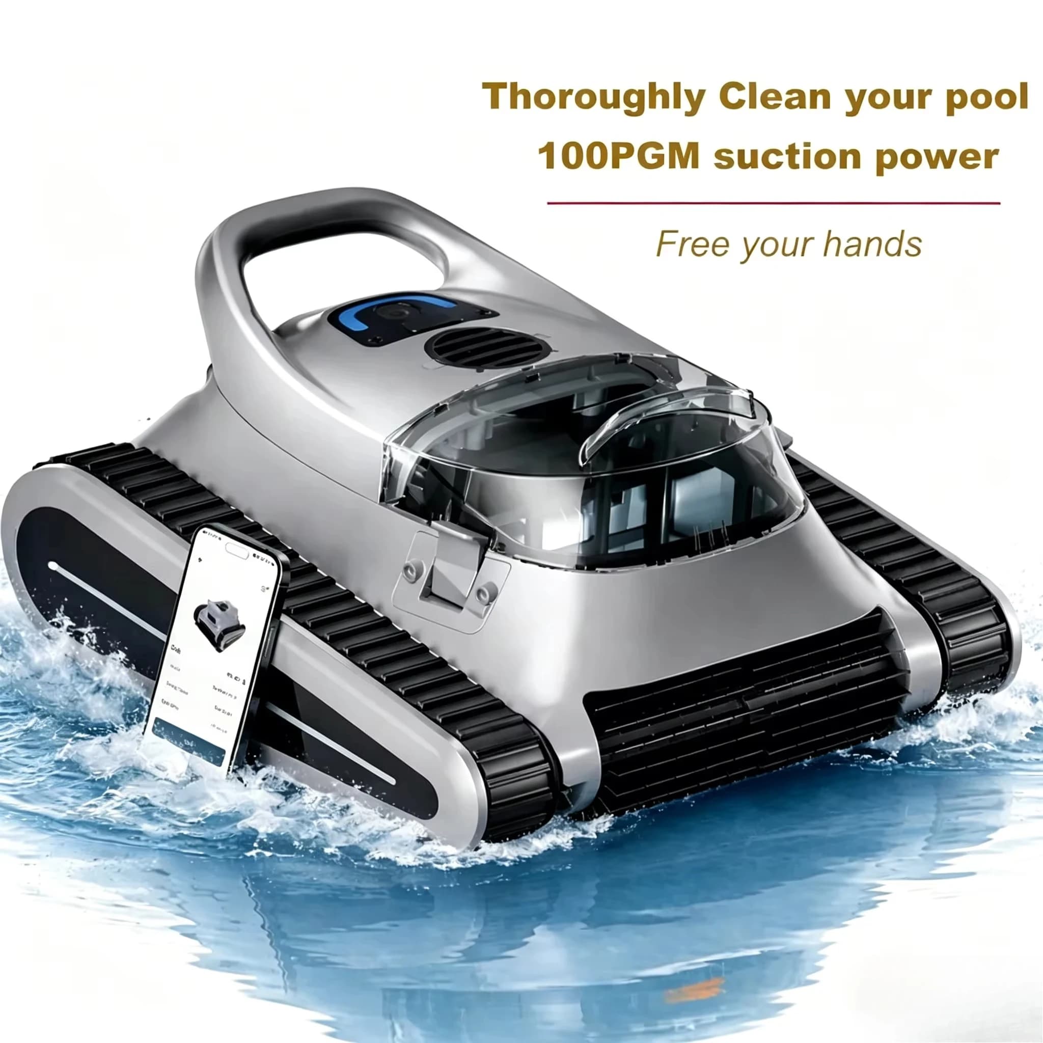 Applicable to pool robot Robot Cleaner Solar Electric Automatic Vacuum Rechargeable Swimming Pool Surface Leaf Skimmer Cordless