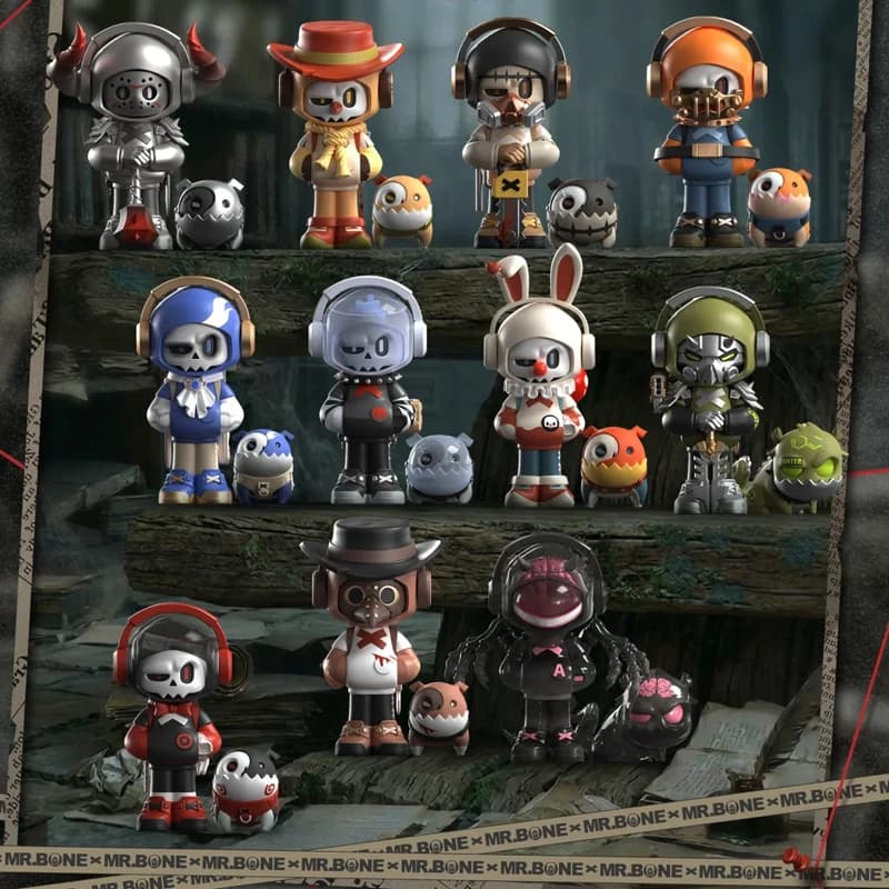 MR.BONE Mini 3 The Wicked Union Series Blind Box Action Figure Mystery Box Trend Animation Peripheral Desktop Collection Gifts