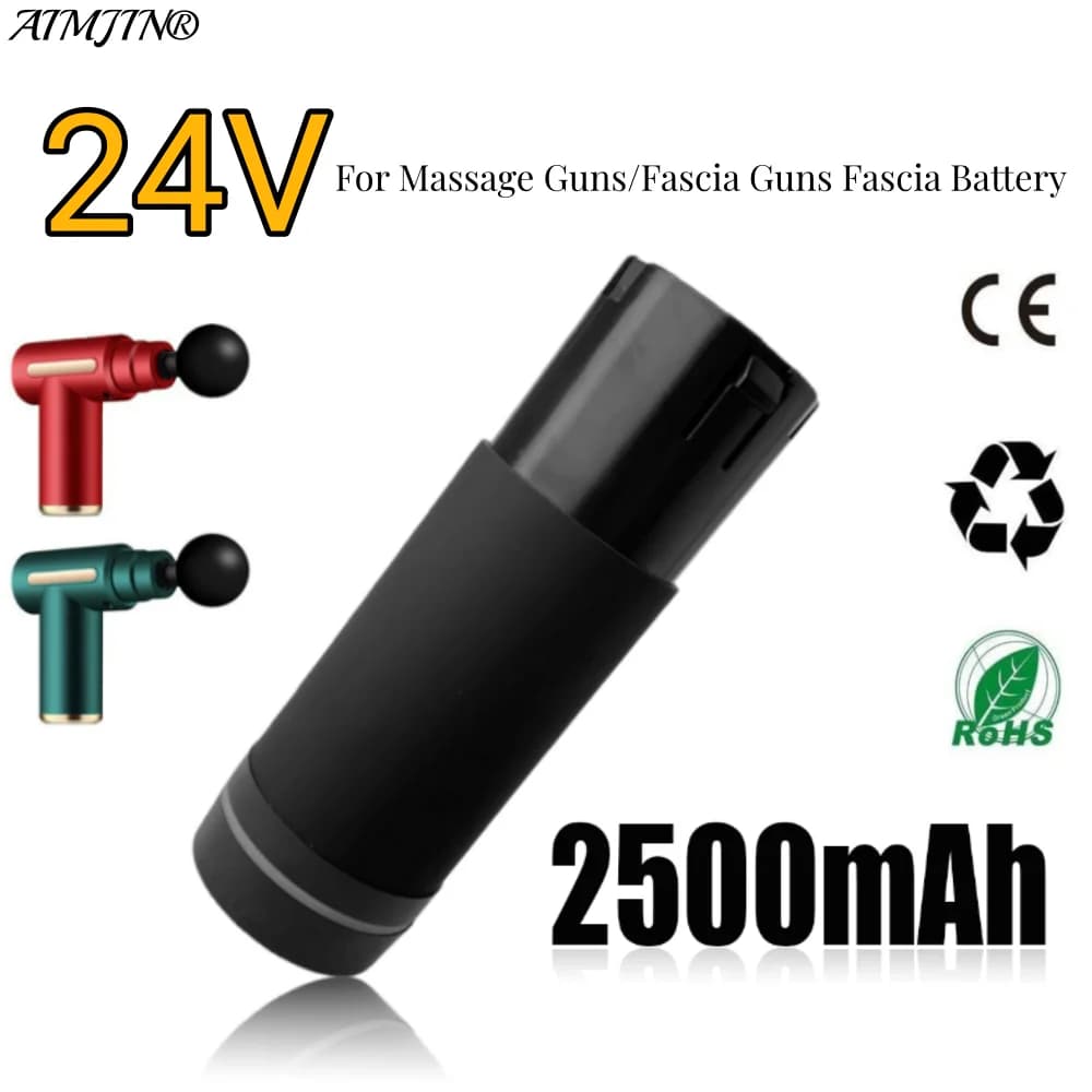 18650 24V 2.5Ah New battery for massage gun 6/4 lithium ion cells with BMS for muscle massager, quick charger