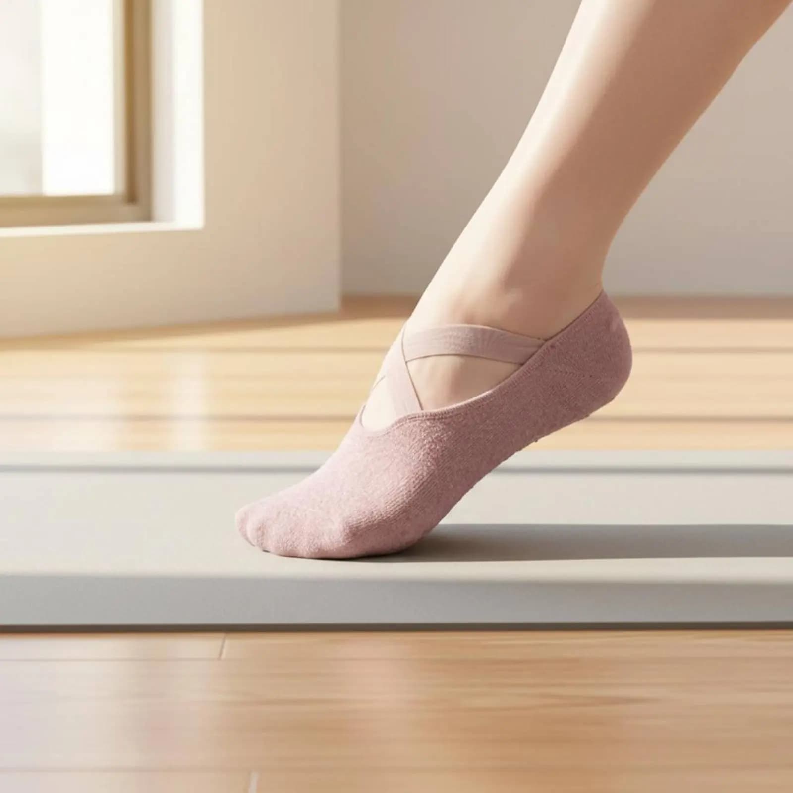 Calzini Antiscivolo per Fitness, Traspiranti e Igienici, Ideali per Danzatori, Studio e Esercizi a Casa