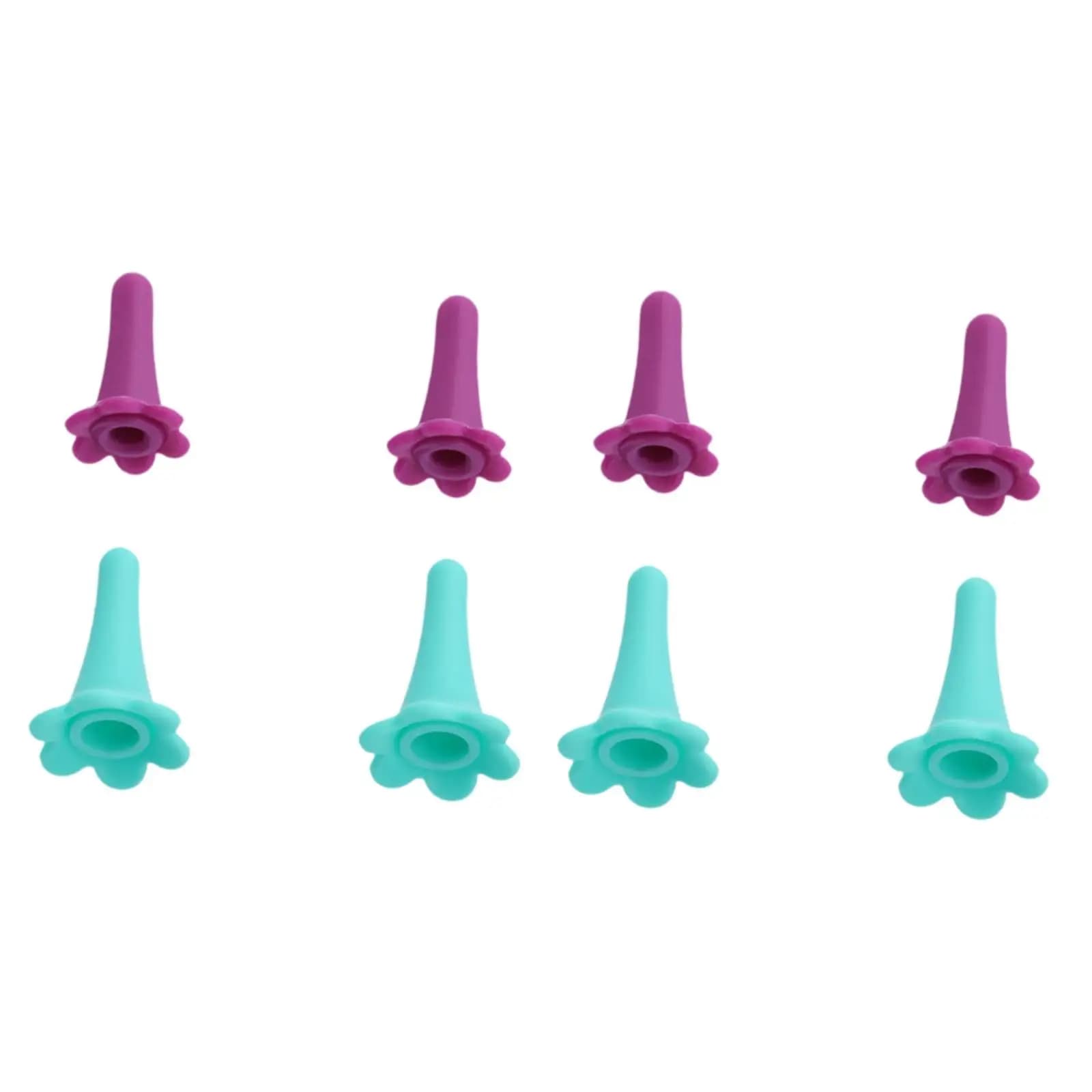 8x Needle Stopper Silicone Knitting Needle Protectors Anti-skid Knitting Crochet Supplies Knitting Tool Needle Point Protector