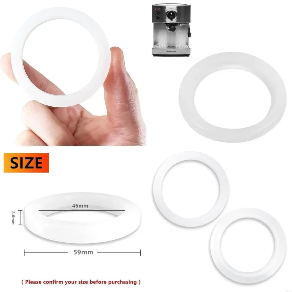 M6CB Pack of 2/4 Silicone Group Head Gasket for EC685/EC680/EC850/EC860/EC820/EC695/EC9335M/EC9355M/EC9665M Espresso Machine
