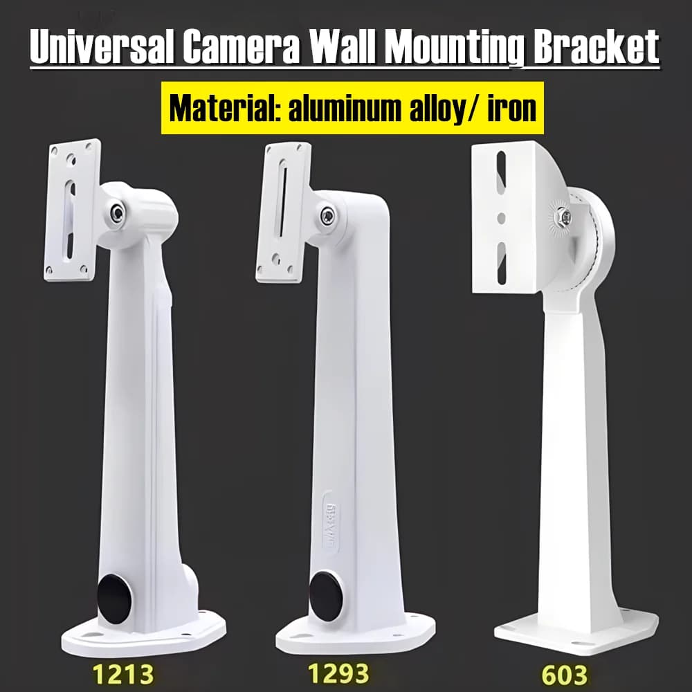 Universal Wall Mount Bracket for Aluminum Alloy Camera / Metal Iron 360 ° Duckbill Adjustment 1213 1293 603 For CCTV Security Camera