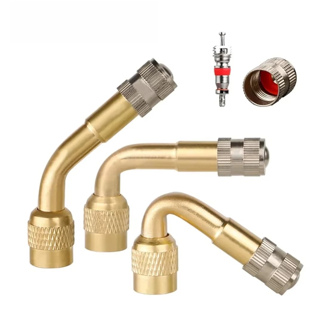 Schrader Valve Extender 45 90 135 Degree Curved for Bicycle Balance Scooter Copper Nozzle Extended Stem Bike Pump Accessories