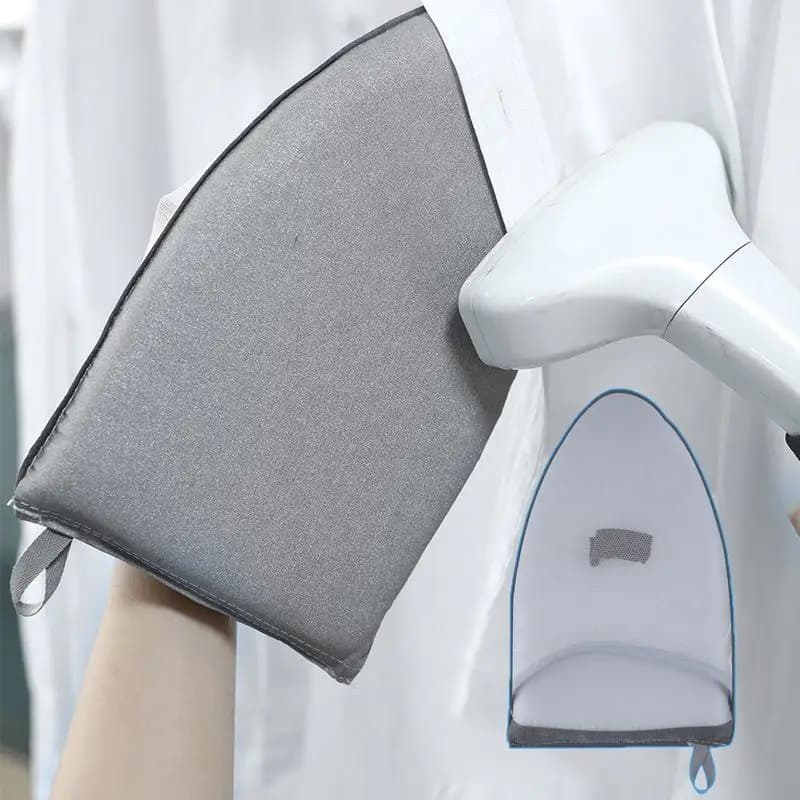 Mini pad da stiro portatile Guanto resistente al calore per vestiti Indumento Manicotto per cottura a vapore Supporto per asse da stiro PortabLe Rack da tavolo in ferro