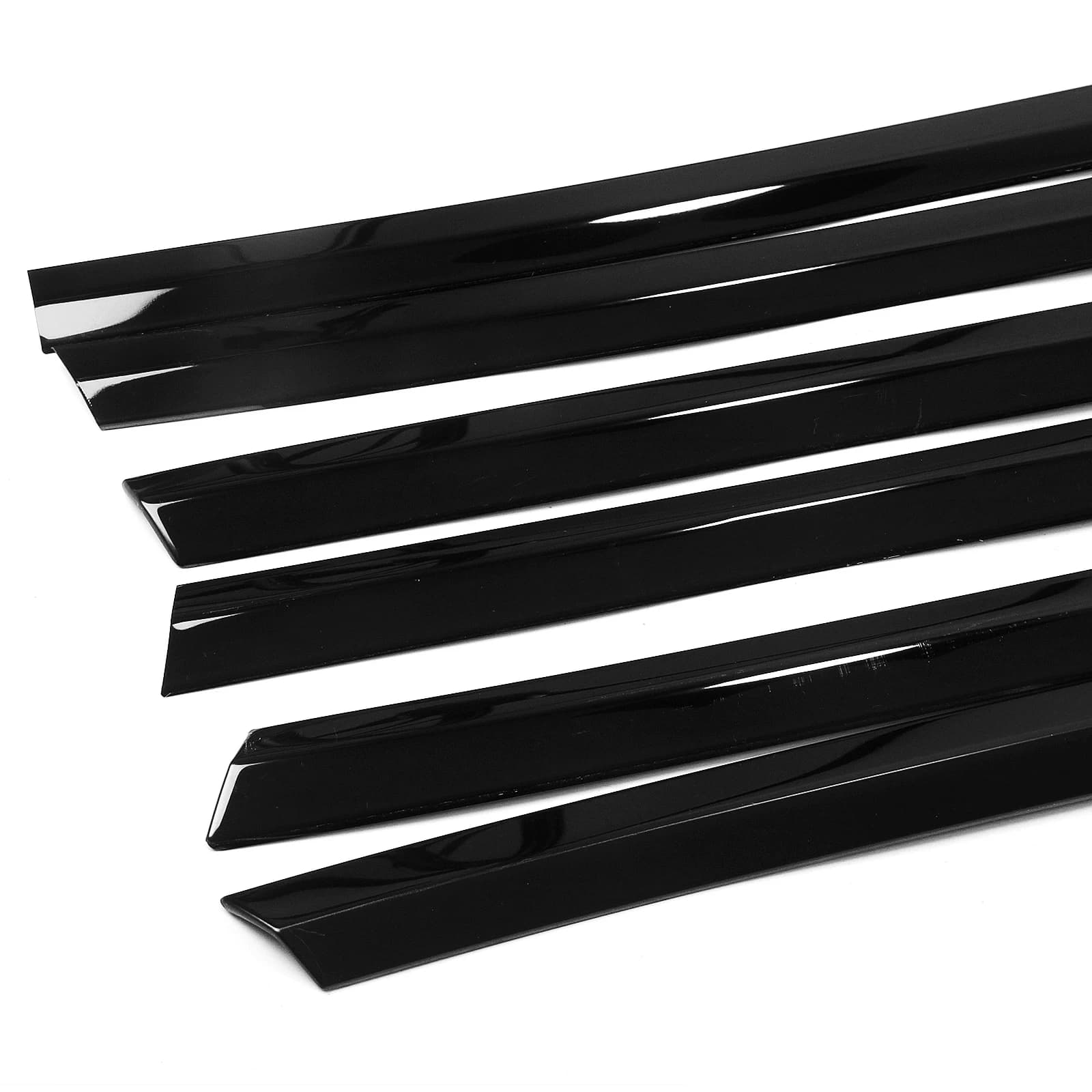 For Tesla Model Y 2020-2024 Exterior Window Trim Strip Cover Gloss Black Door Side Frame Seal Molding Styling Weatherstrip Bar