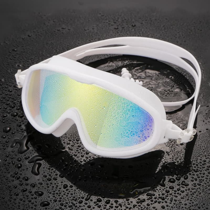 New swimming goggles with large electrolytic frame for adults/antivaho and anti-ultraviolet/optics safety/accessories for swimming