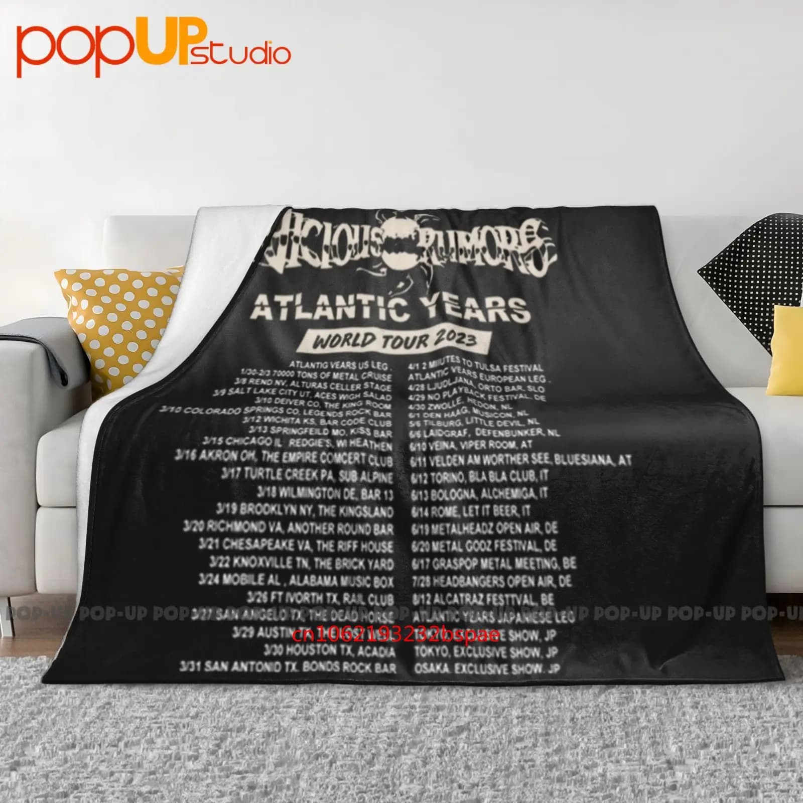 Vicious Rumors Benvenuti nella palla Coperta ultra morbida con fascia metallica Trapunta Copridivano invernale Copridivano