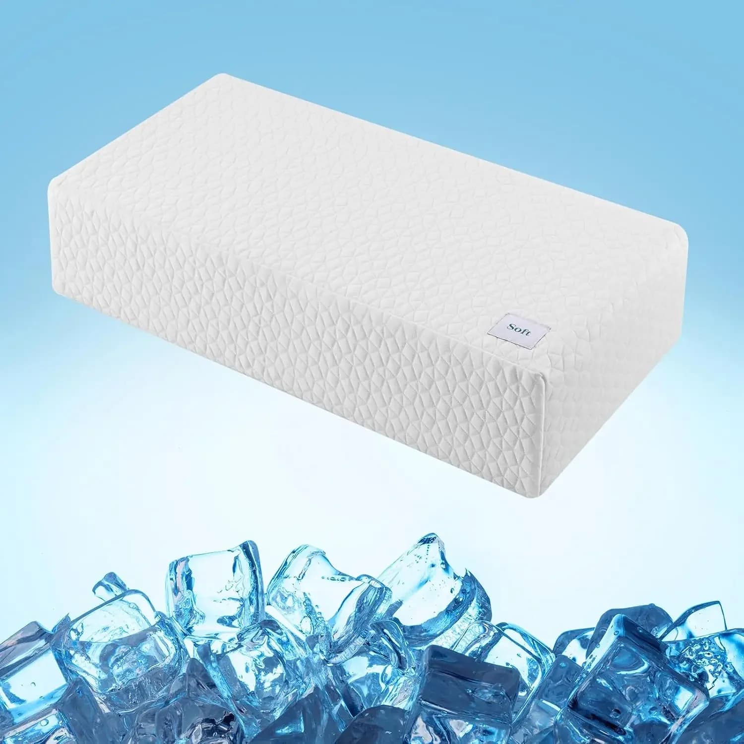 Cooling Memory Foam Pillow for Side Sleepers - Neck & Shoulder Support, Pain Relief, 12x24x5 Inches
