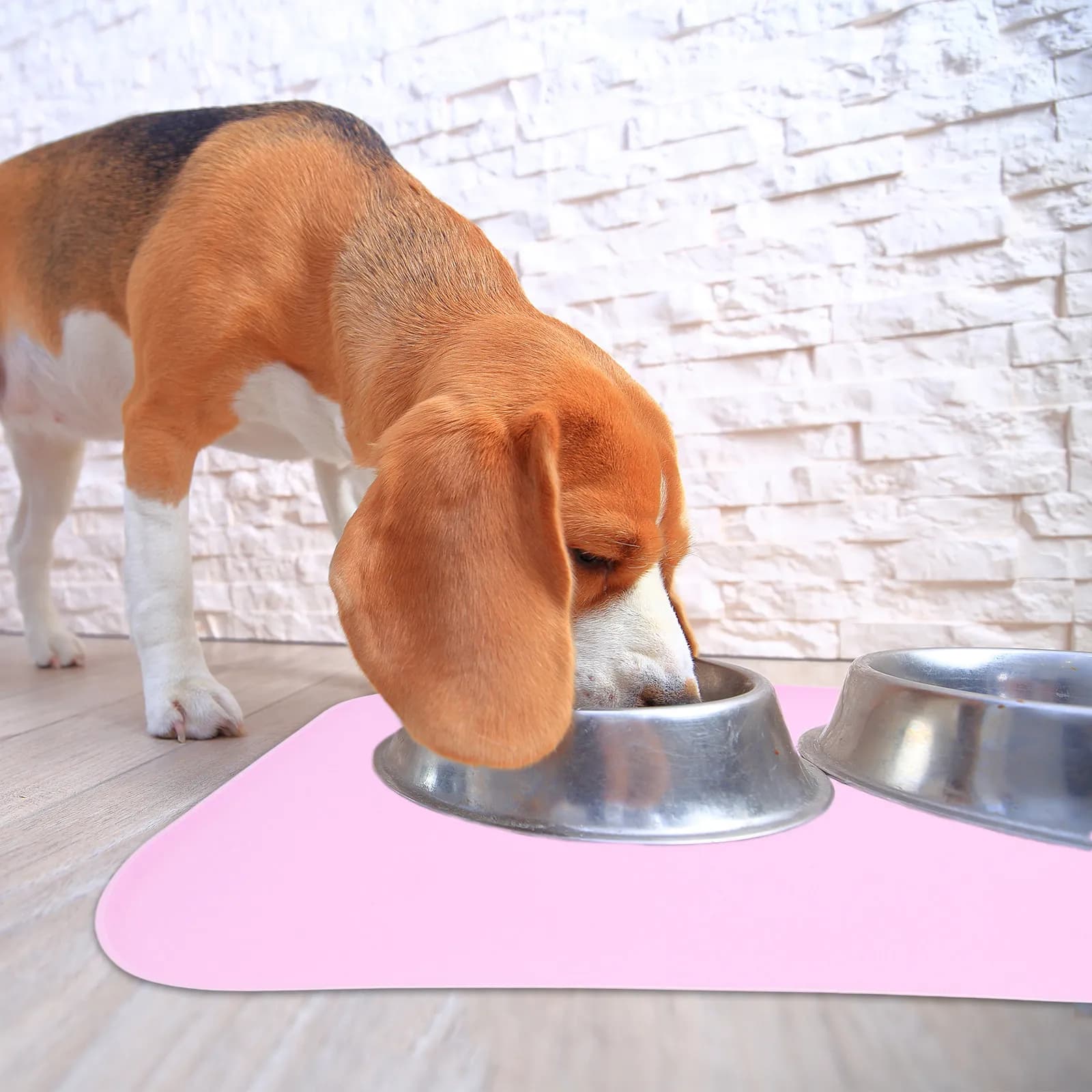 Tappetino per Alimentazione Animali in Silicone Spesso e Flessibile con Bordo Rialzato Liscio, Ideale per Posizionare Ciotole di Cani e Gatti, Antiscivolo, per Uso Domestico