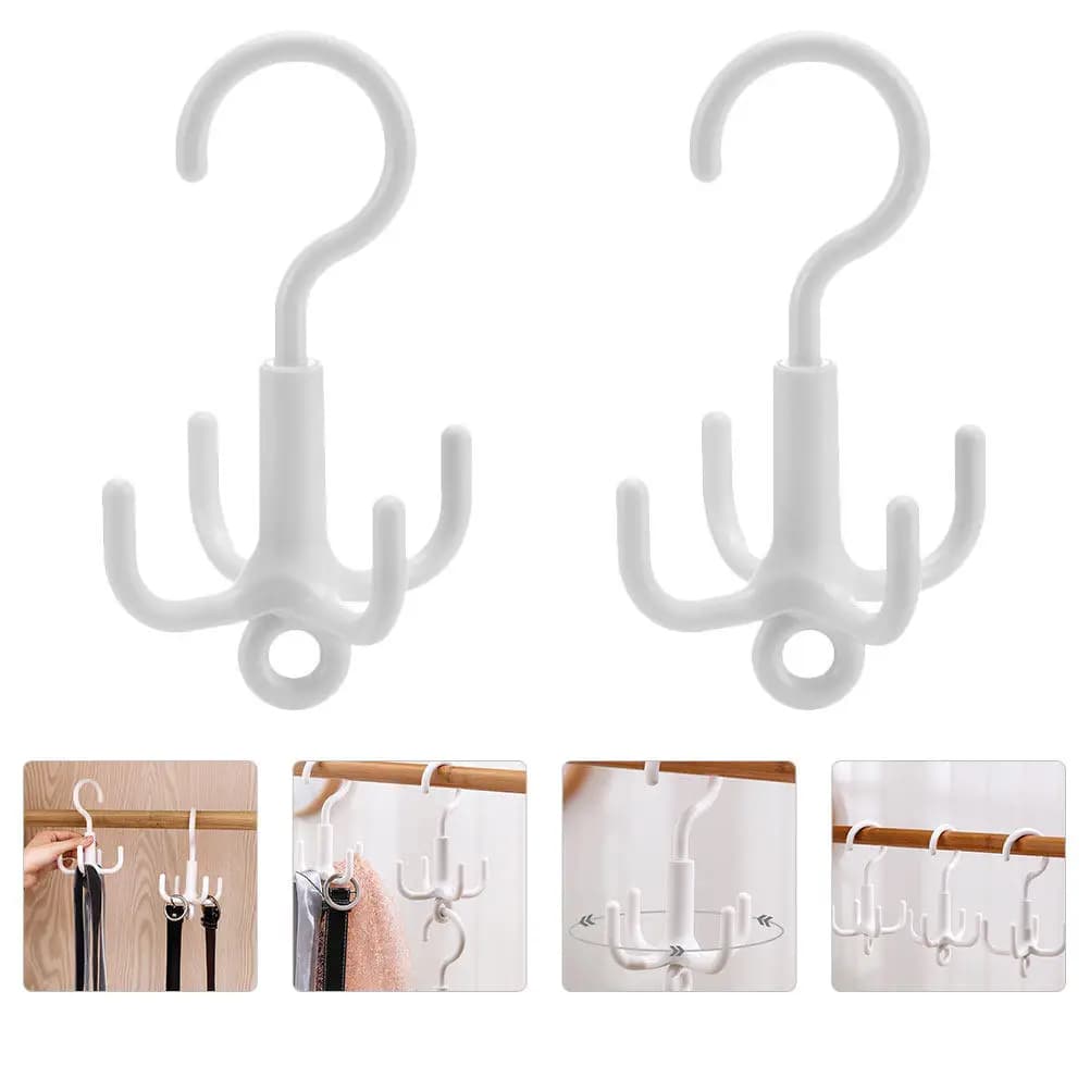 2Pcs Rotating Shoe Hanger Drying Rack Fine Workmanship No Burrs Quick Dry Heat Resistant Laundry Rack Socks Bag Household