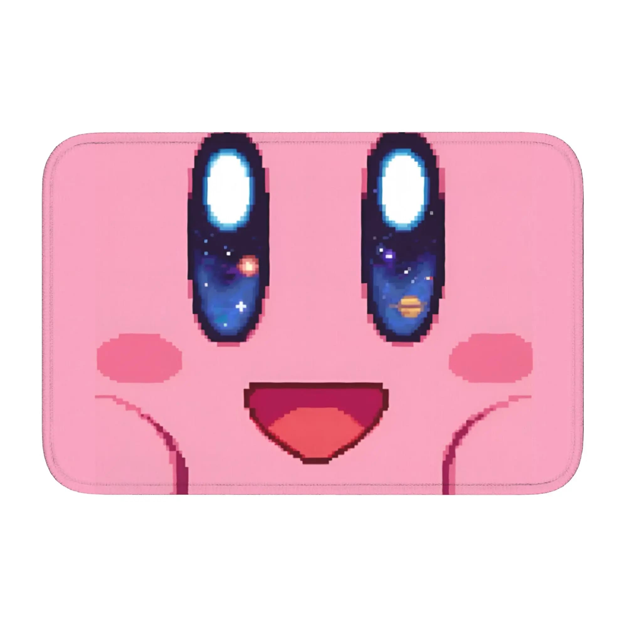 Custom Kirbys Cartoon Game Doormat Non-Slip Bath Kitchen Welcome Mat Living Room Door Floor Entrance Carpet Rug Footpad