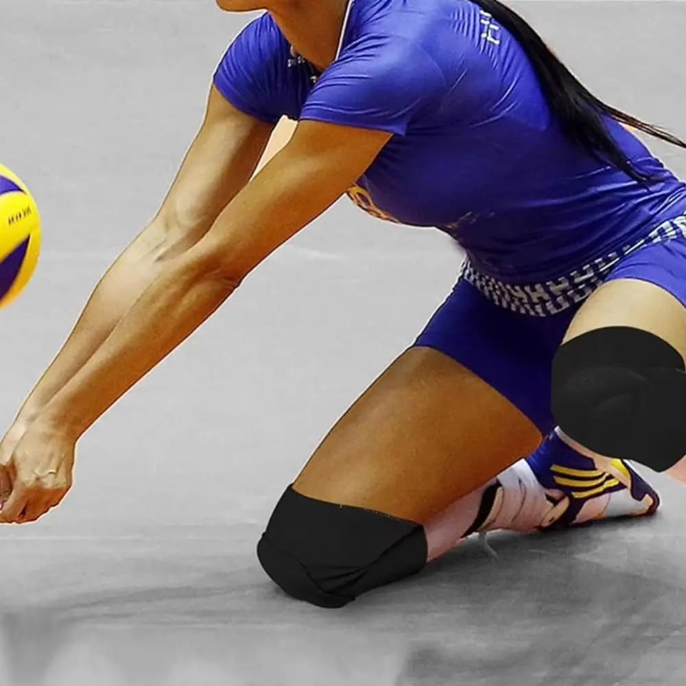 1 paio di ginocchiere sportive in spugna ispessente, supporto per tutore per yoga, ginocchiere da ballo, ginocchiere elastiche traspiranti antiscivolo