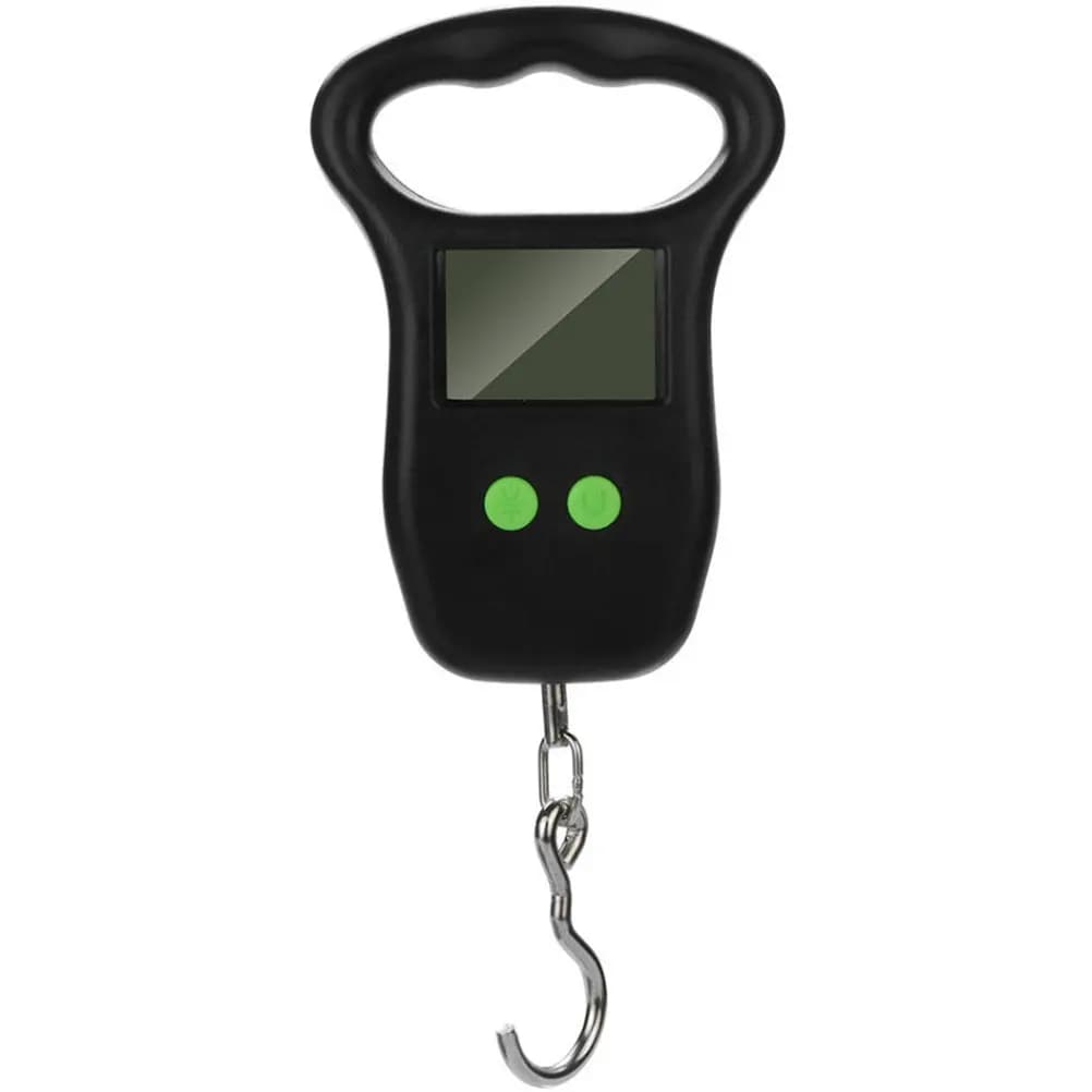 Piccola Bilancia Portatile con Gancio, Schermo LCD Leggero, Bilancia per Bagagli, Attrezzi per Campeggio e Pesca