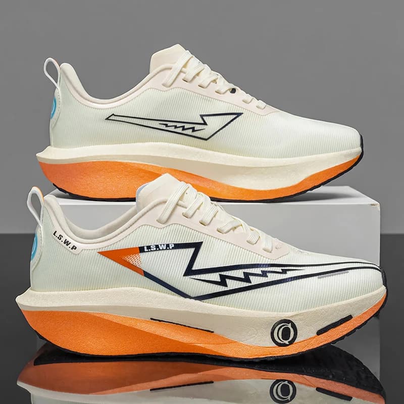 Men's Running Shoes with Built-In Carbon Plate, Suitable for Running, Marathon, Tennis, Gym, Autumn and Winter Sports Shoes