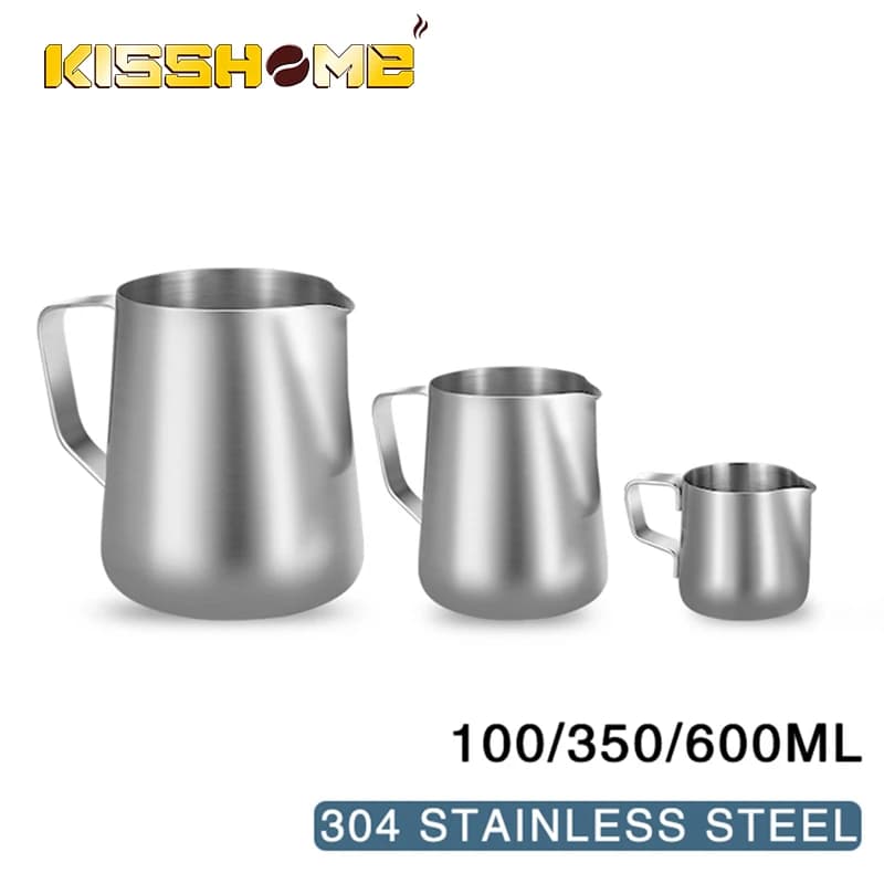 100/350/600ml Milk Brokers Fashion Stainless Steel Milk Mestiere Milk Foam Milk Foam Coffee Milk Foam Art Brocade Brocade Cup Cup