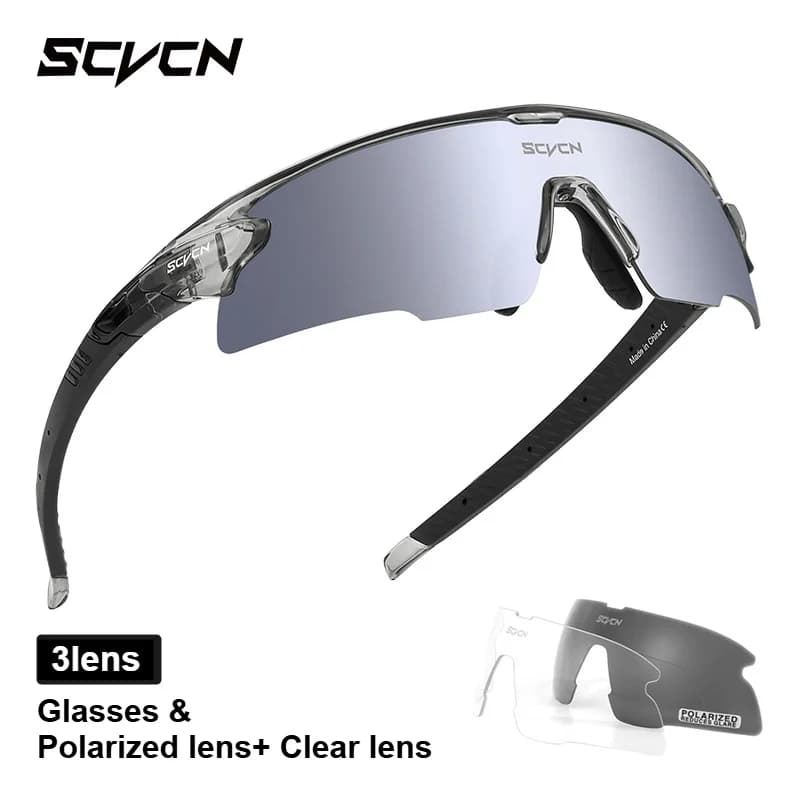 SCVCN Occhiali da ciclismo fotocromatici Occhiali da sole per uomo Occhiali da strada per bicicletta per MTB UV400 Occhiali da donna per bici da strada Occhiali da trekking