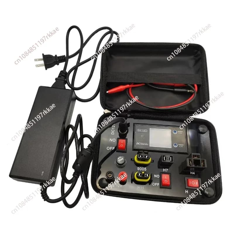 12V Portable Car LED Bulb Detector - Testing Box for Headlight Lamp (H4/H7/H11/H8/9005/9006/T10/Festoon)